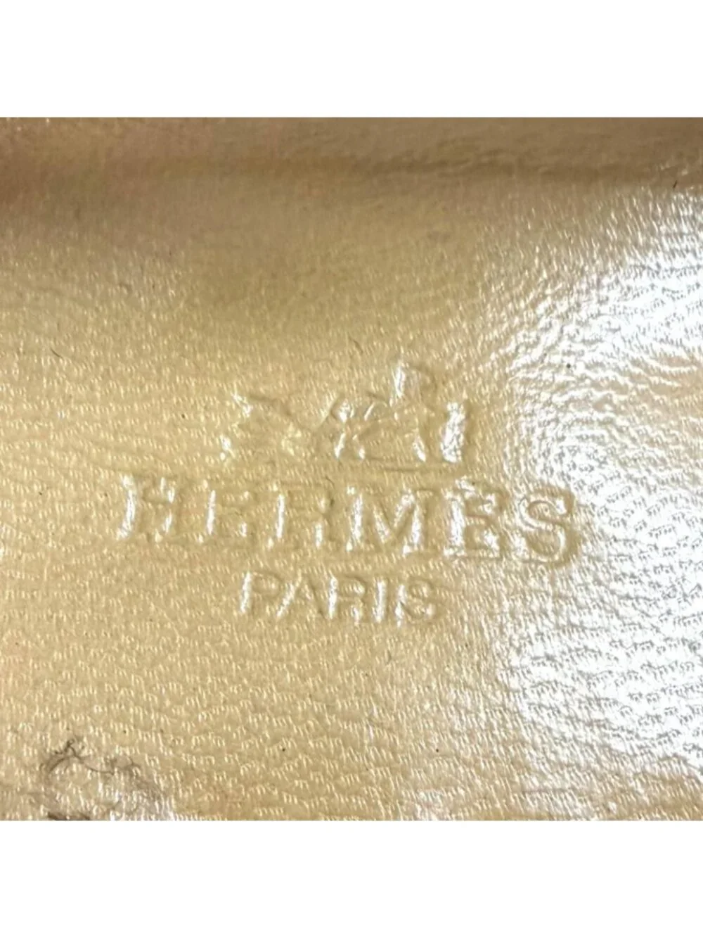 Hermes Leather Knob Mocha Stitch Flat Shoes Moccasin Loafers Brown